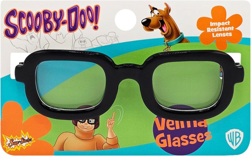 Sun-Staches Velma and Scooby Doo Glasses | Official Scooby Doo Costume Accessory | One Size Fits Most - Image 1